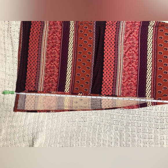 SOLD American Eagle XXS Soft & Sexy Pink Burgundy Floral Maxi Dress - Picture 6 of 14